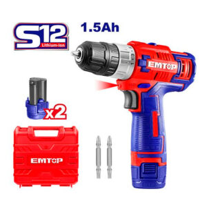 TALADRO LITH 12V 45Nm EMTOP